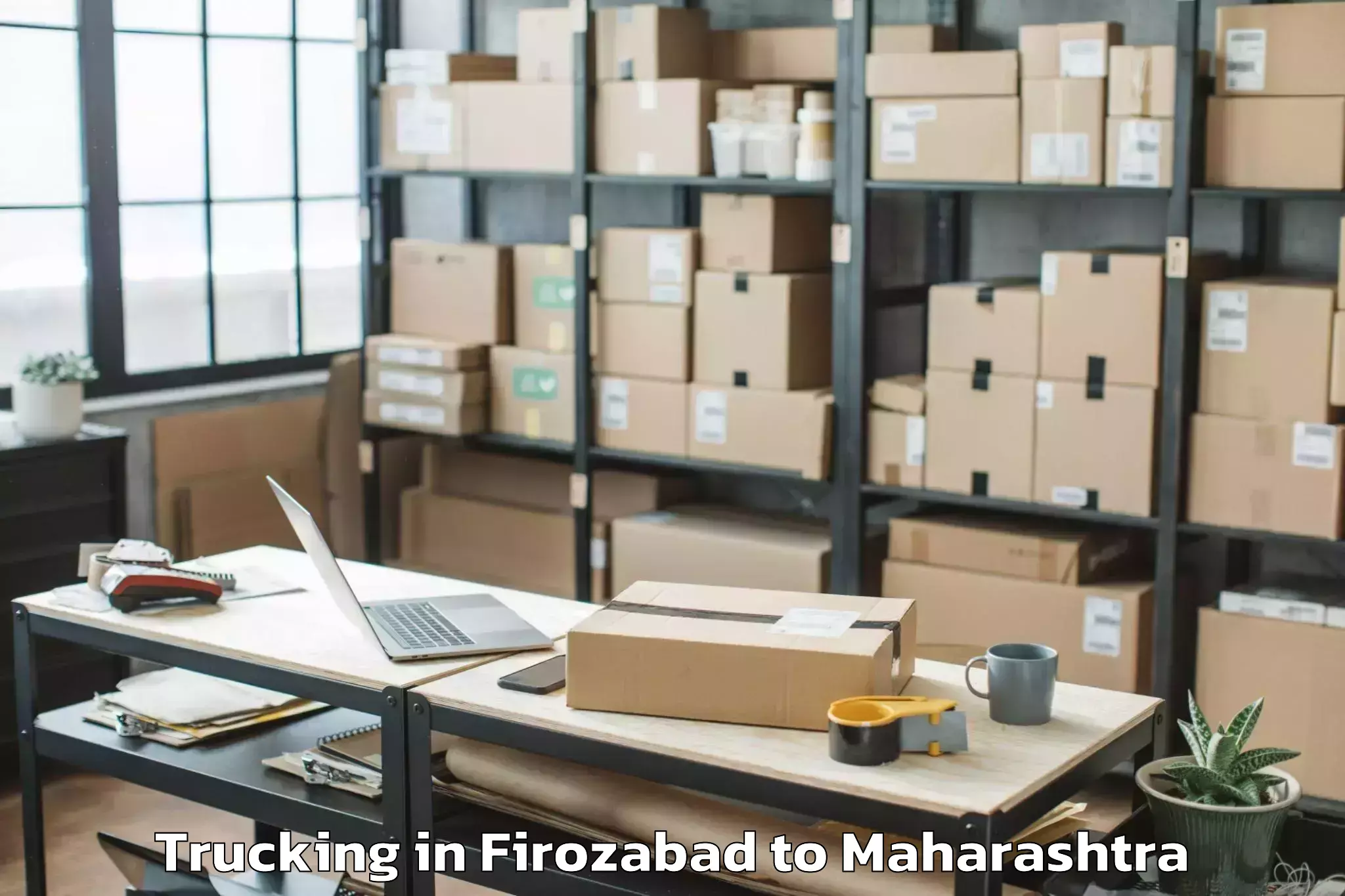 Professional Firozabad to Maharashtra Trucking